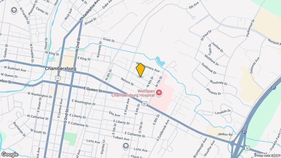 552 E King St Map and Location Details