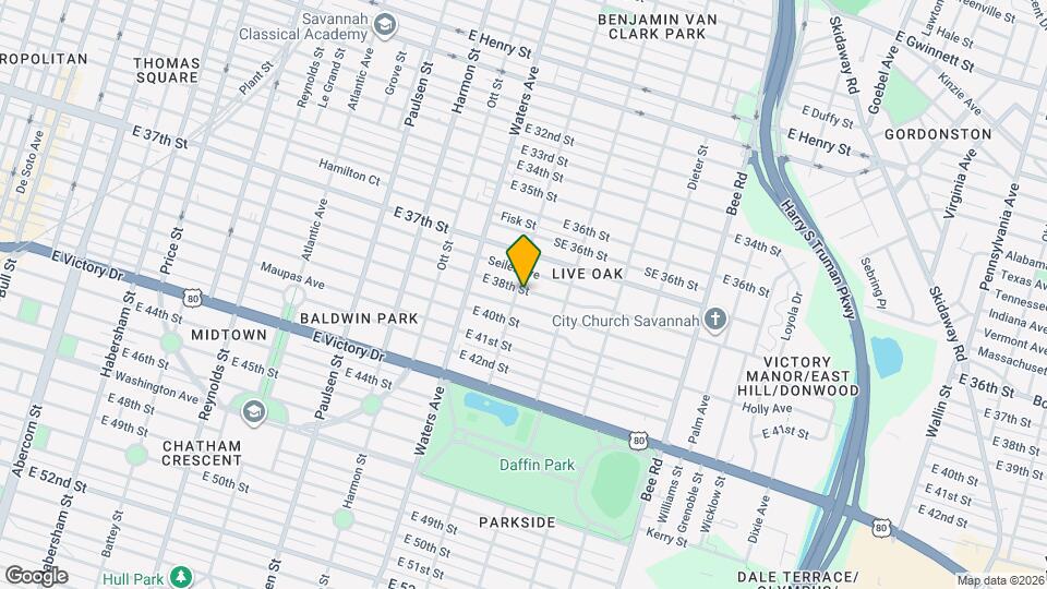 1203 E 38th St Map and Location Details