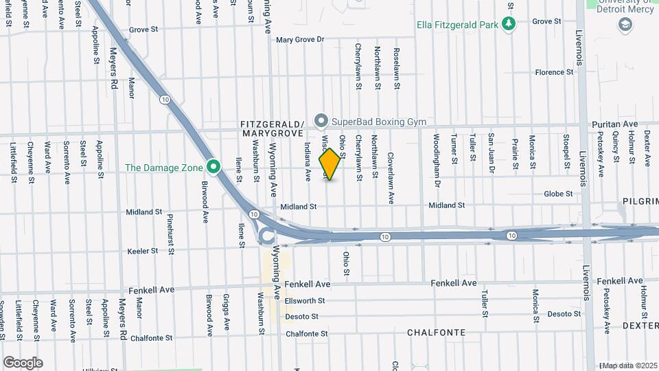 15758 Wisconsin St Map and Location Details