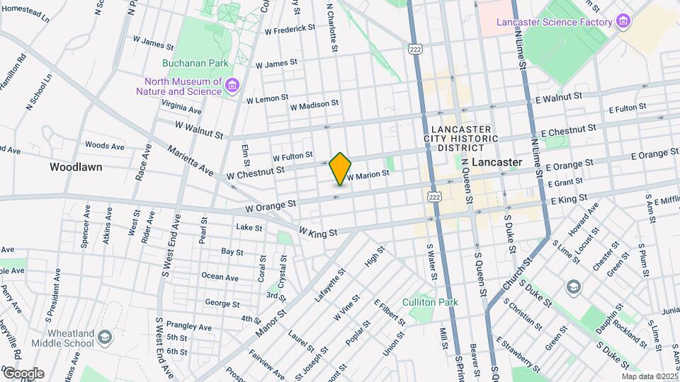 419 W Orange St Map and Location Details