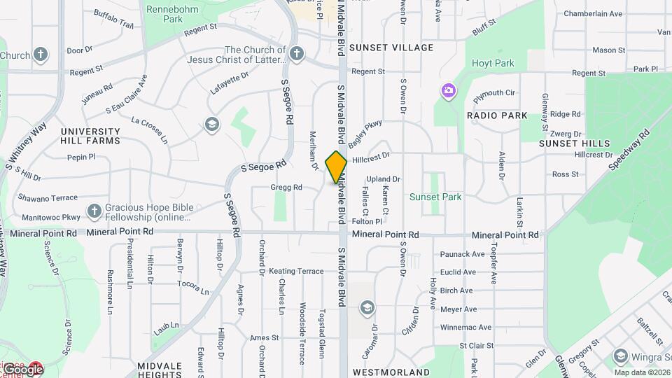 222 S Midvale Blvd Map and Location Details