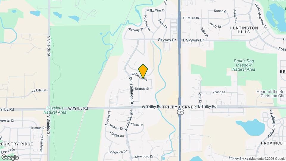 317 Galaxy Way Map and Location Details