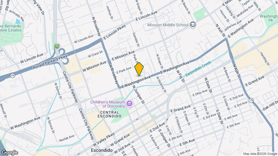 350 E Washington Ave Map and Location Details