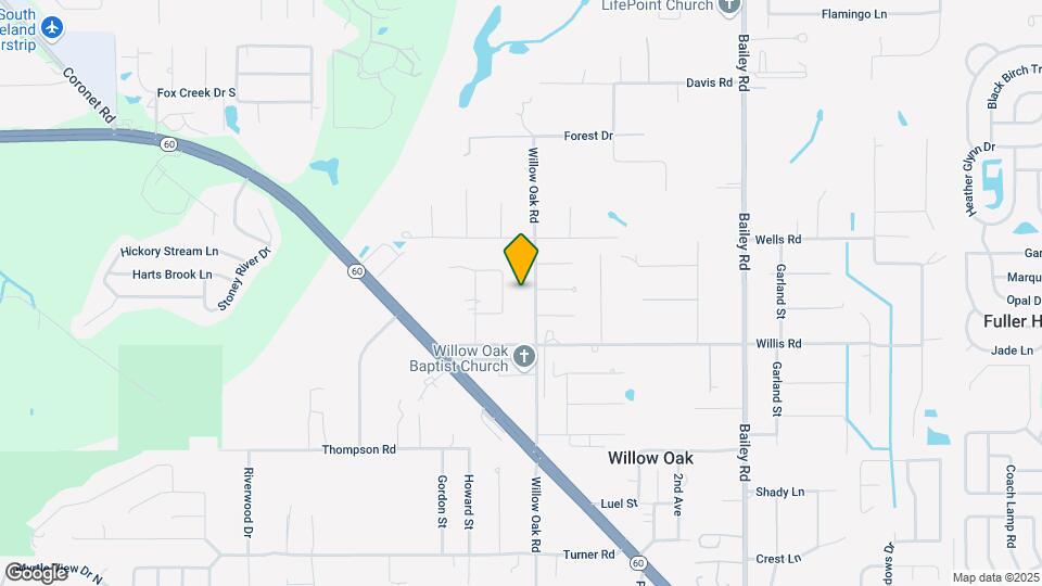 3620 Willow Oak Rd Mapa y Detalles de la Ubicación