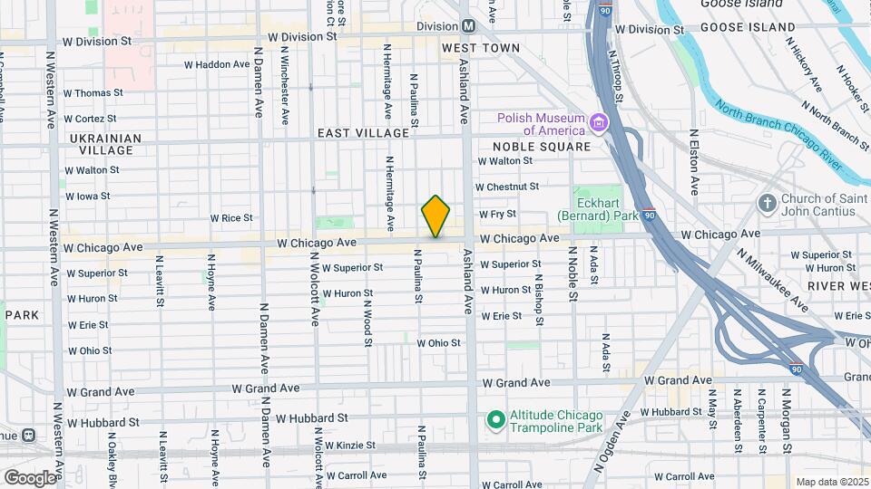 1641 W Chicago Ave Map and Location Details