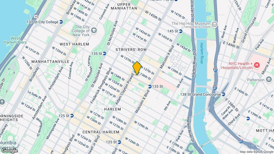 181 W 135th St Map and Location Details