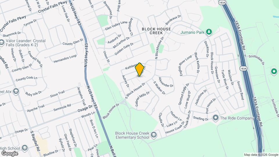 2502 Tracy Cove Map and Location Details