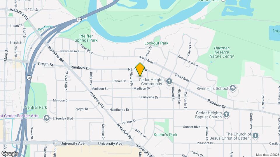 1704 Parker St Map and Location Details
