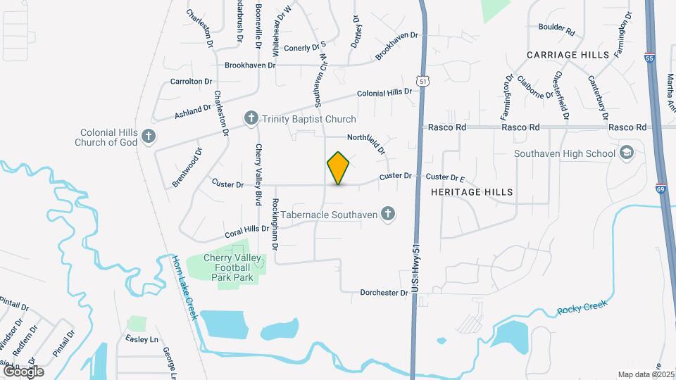 1757 Custer Dr Map and Location Details