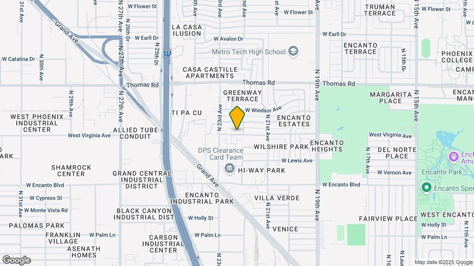 2212 W Virginia Ave Mapa y Detalles de la Ubicación