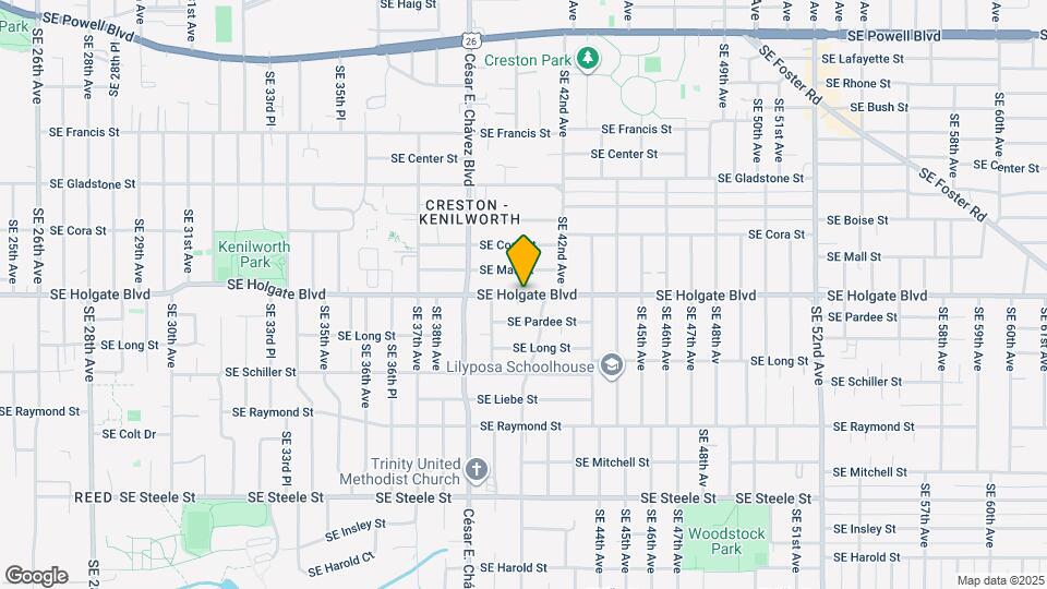 4054 SE Holgate Blvd Map and Location Details
