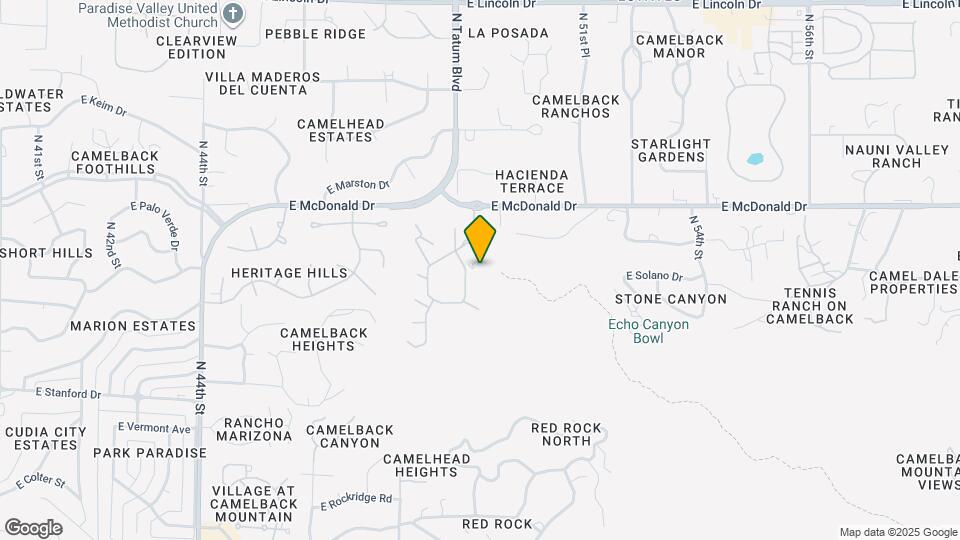 5841 N Echo Canyon Cir Map and Location Details
