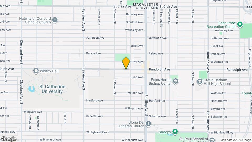 1652 Randolph Ave, Unit Lower Unit Map and Location Details
