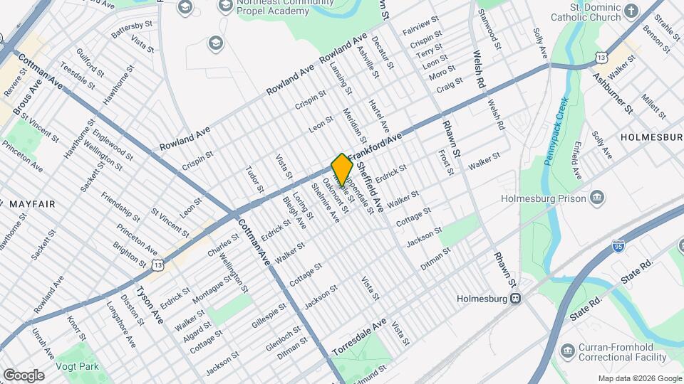 4206 Marple St Map and Location Details