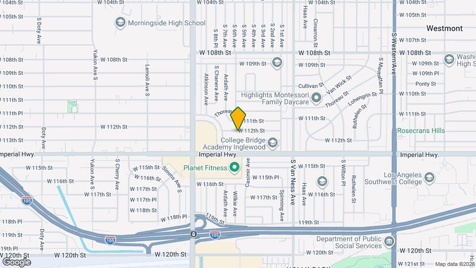 2602 W 112th St Map and Location Details