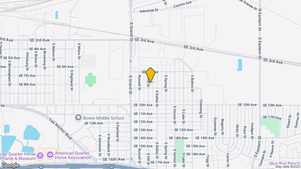 619 S Hill St Map and Location Details