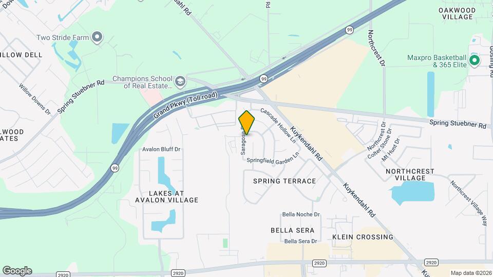 21818 Saragosa Pond Ln Map and Location Details