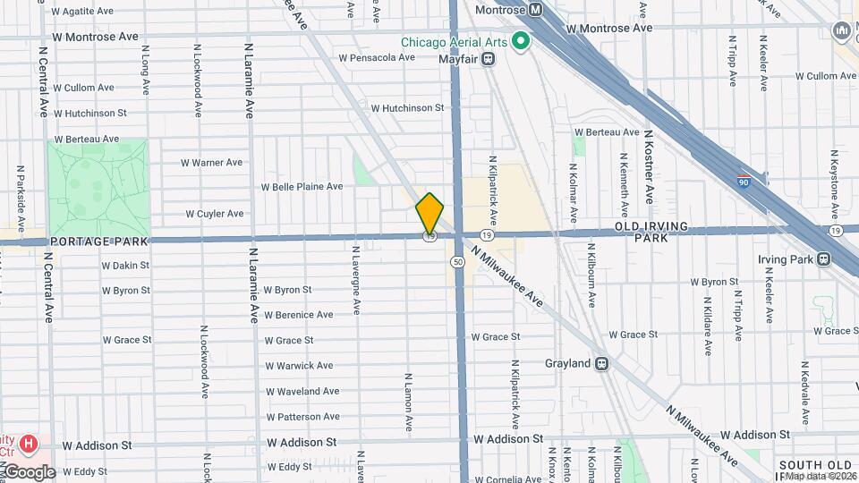 4837 W Irving Park Rd Map and Location Details