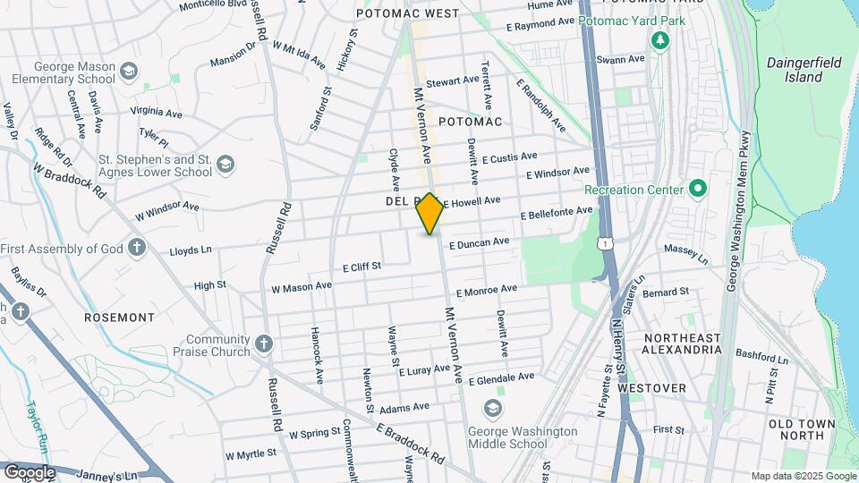 1800 Mt Vernon Ave Mapa y Detalles de la Ubicación