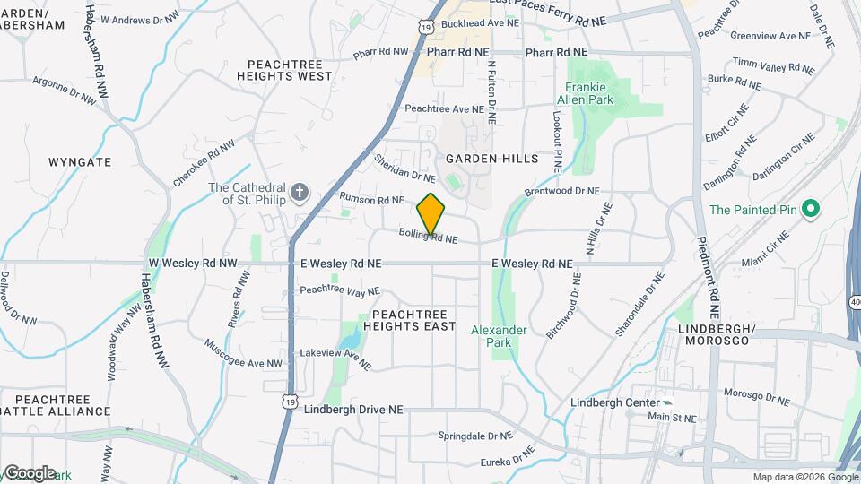 197 Bolling Rd NE Map and Location Details