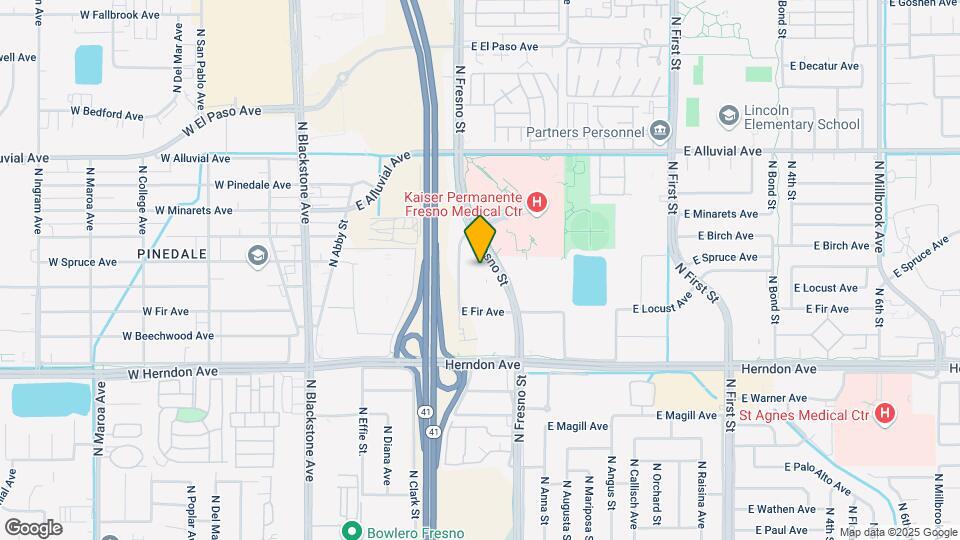 Furnished Studio-Fresno - North Map and Location Details