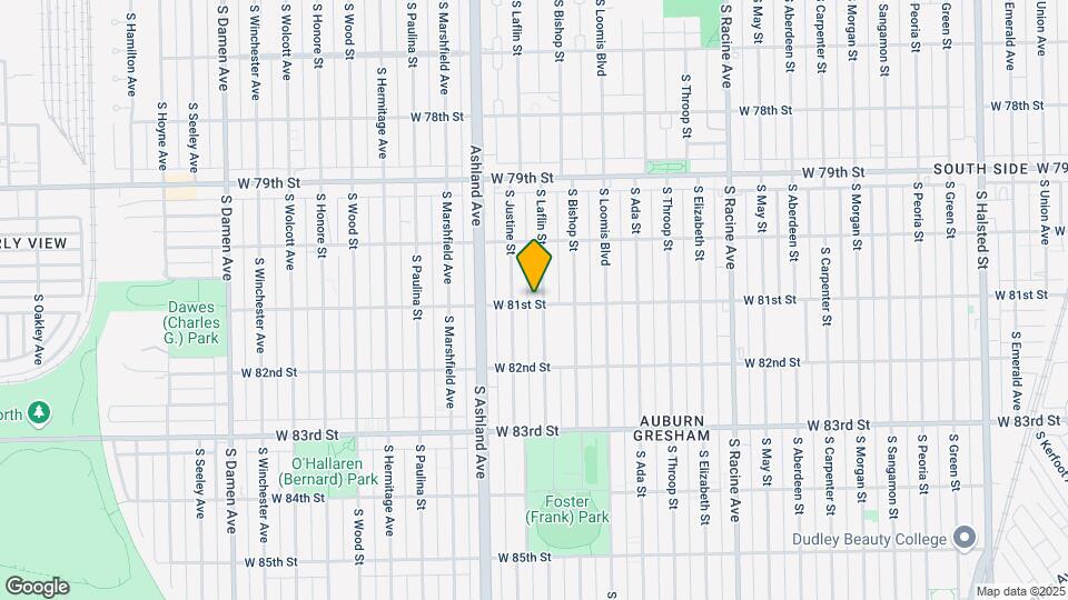 8052 S Laflin St Mapa y Detalles de la Ubicación