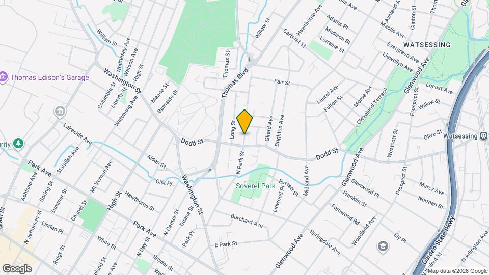 188 N Park St Map and Location Details