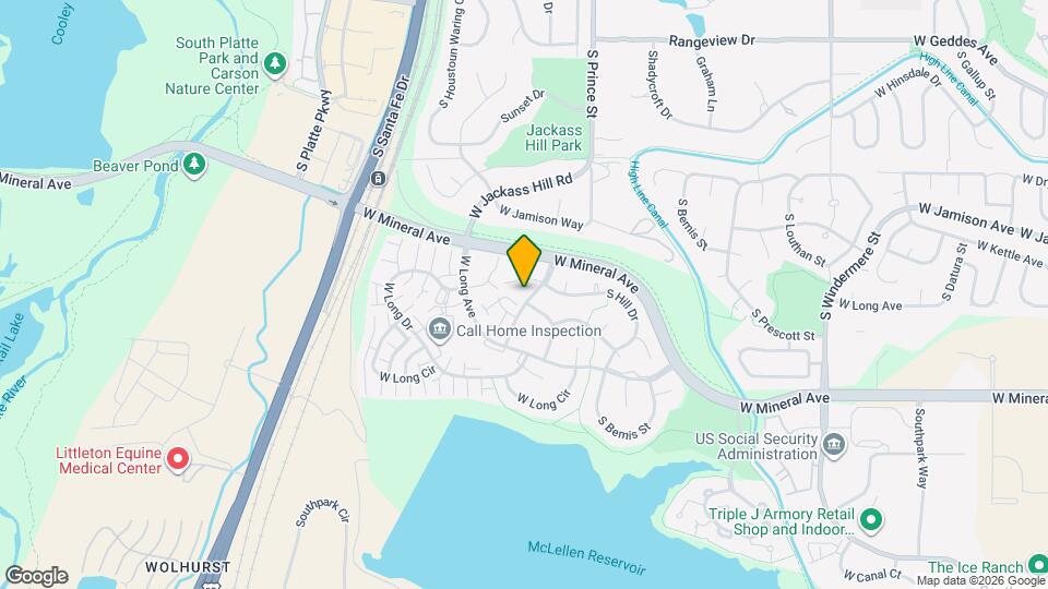 7731 S Curtice Way Map and Location Details