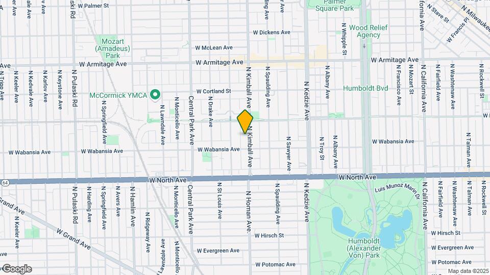1722 N Kimball Ave Map and Location Details