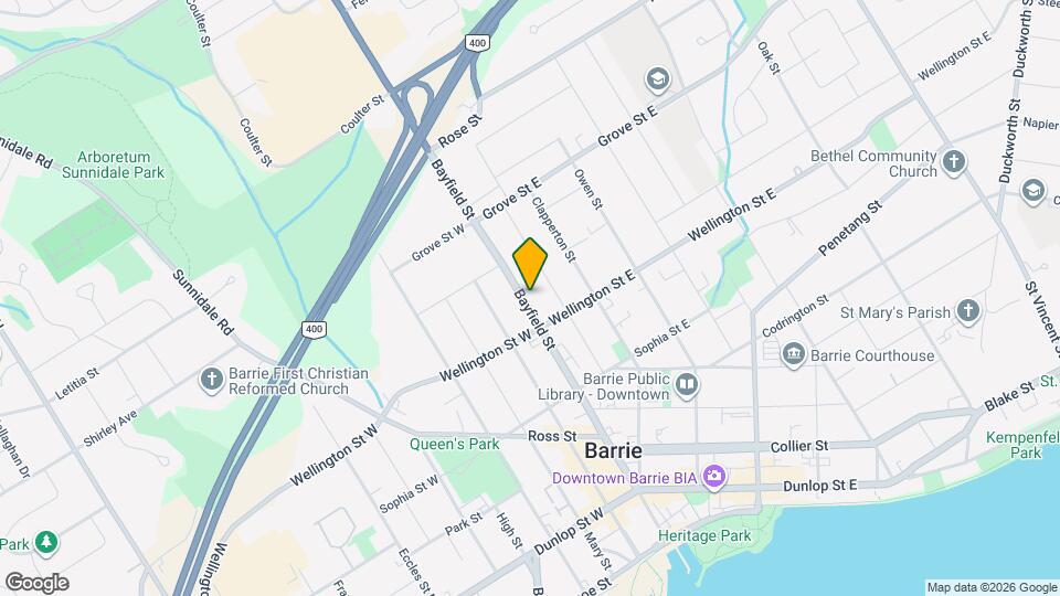 169 Bayfield St Map and Location Details