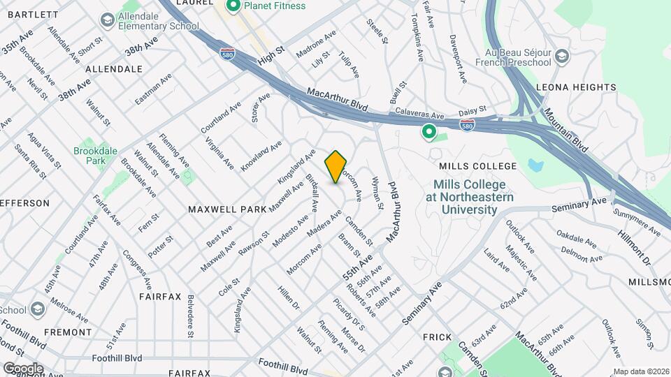 3281 Madera Ave Map and Location Details