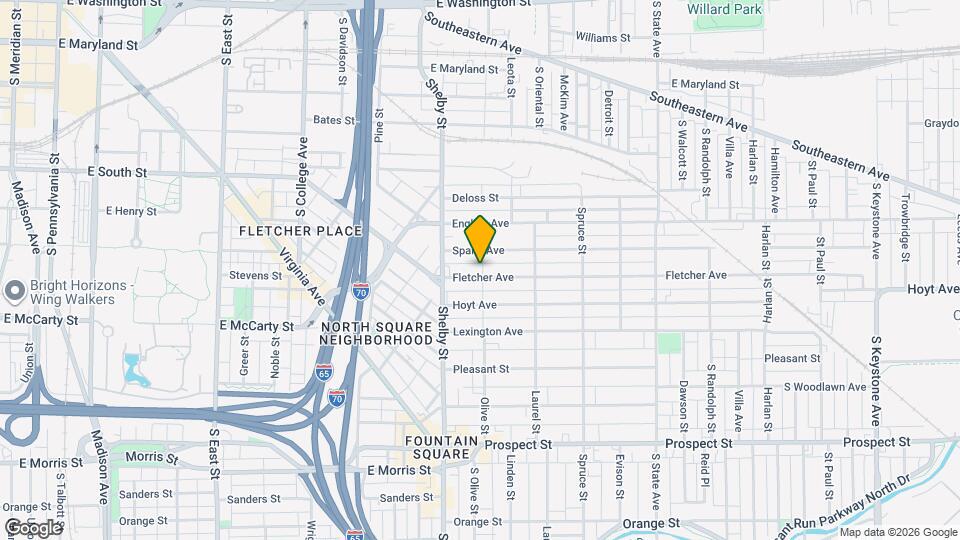 1156 Fletcher Ave Map and Location Details