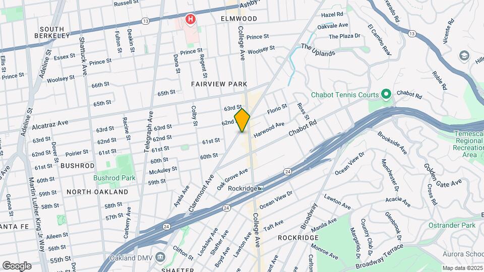 6060 Claremont Ave Map and Location Details