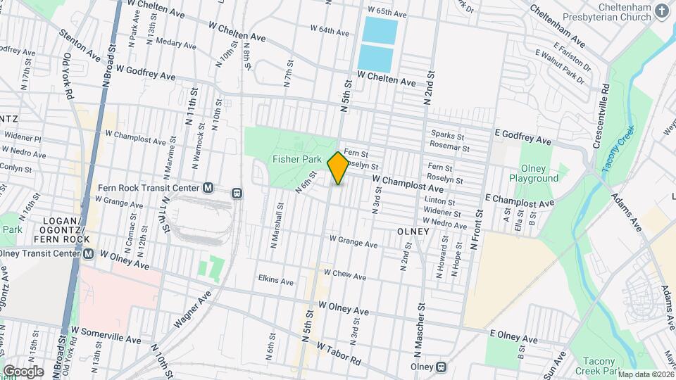 5928 N Lawrence St Map and Location Details