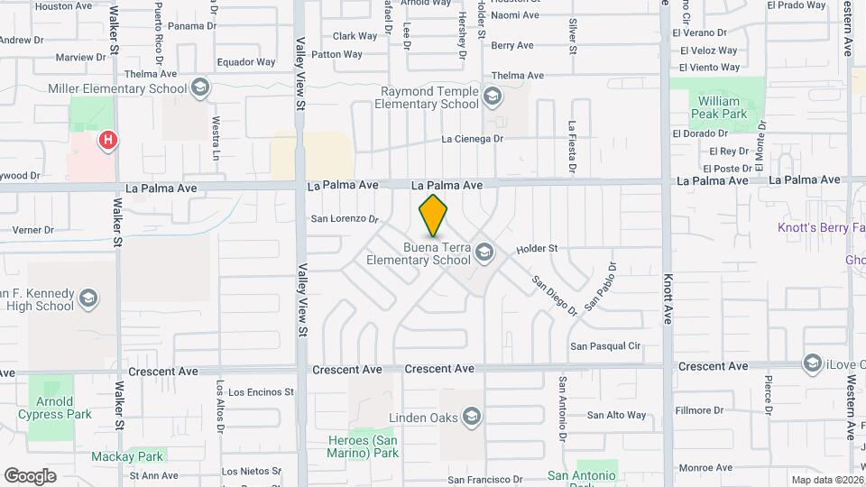 8131 San Mateo Cir Map and Location Details