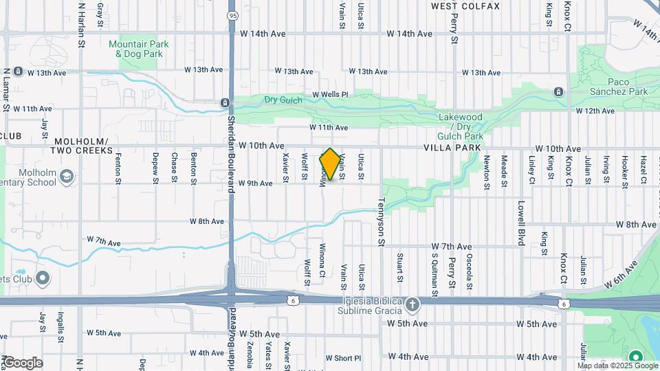 4666 W 9th Ave Map and Location Details