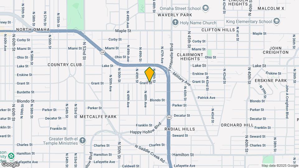 4817 Grant St Map and Location Details