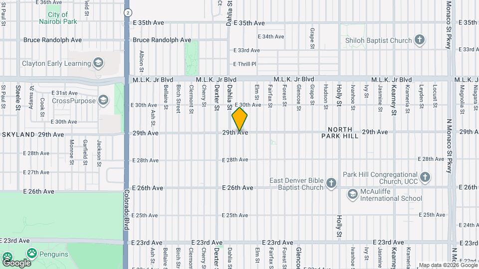 2895 Eudora St Map and Location Details