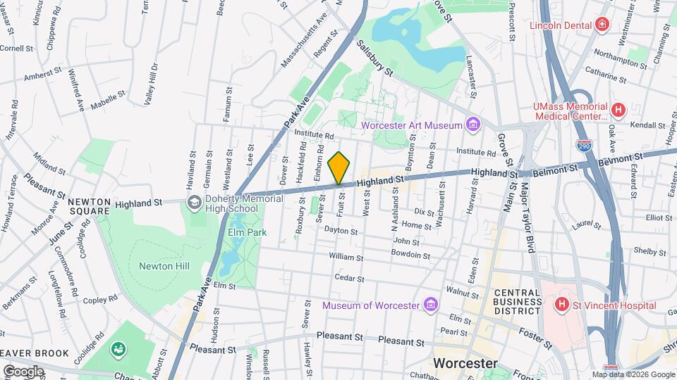 167 Highland St Mapa y Detalles de la Ubicación