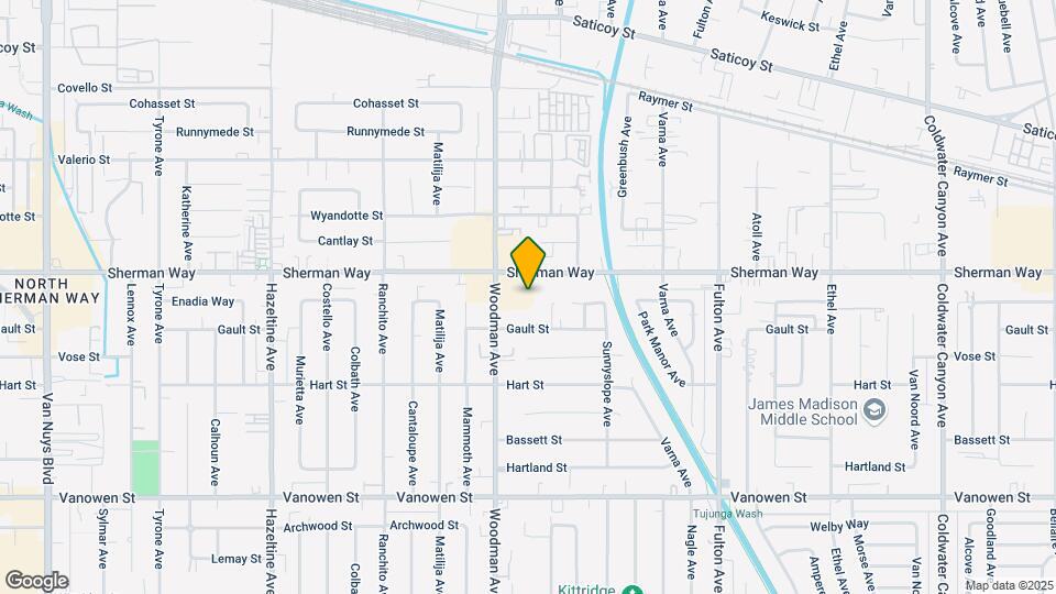 13610 Sherman Way Map and Location Details