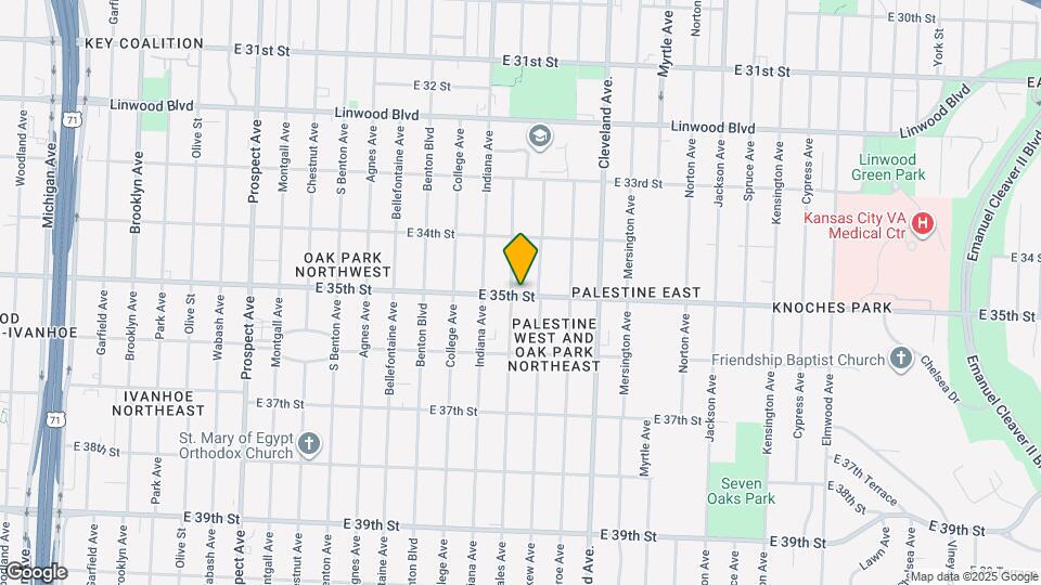 3447 Bales Ave Map and Location Details