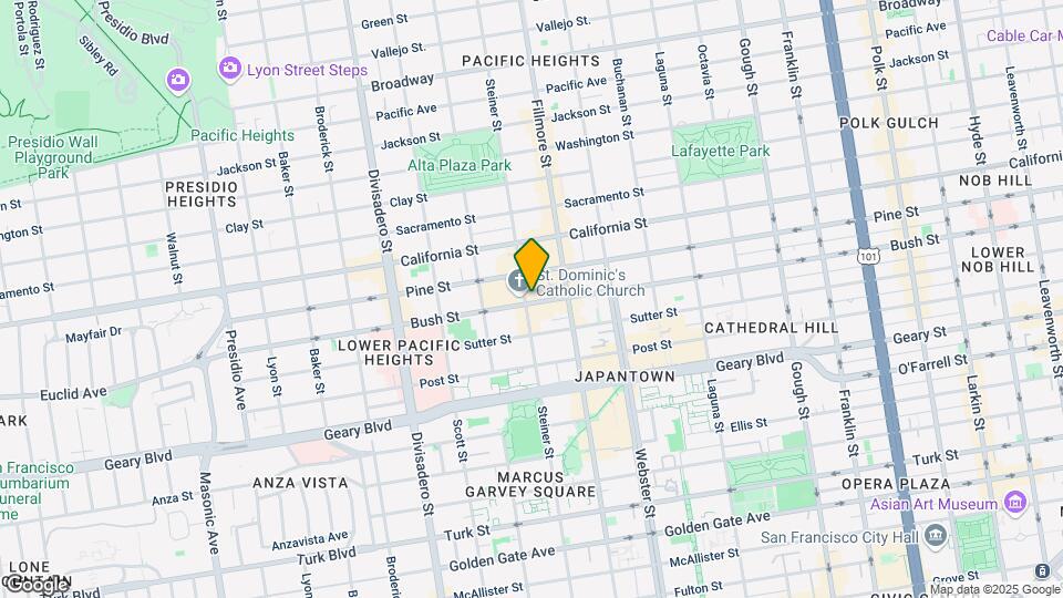 1900 Steiner St Mapa y Detalles de la Ubicación