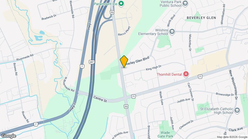 7887 Dufferin St Map and Location Details