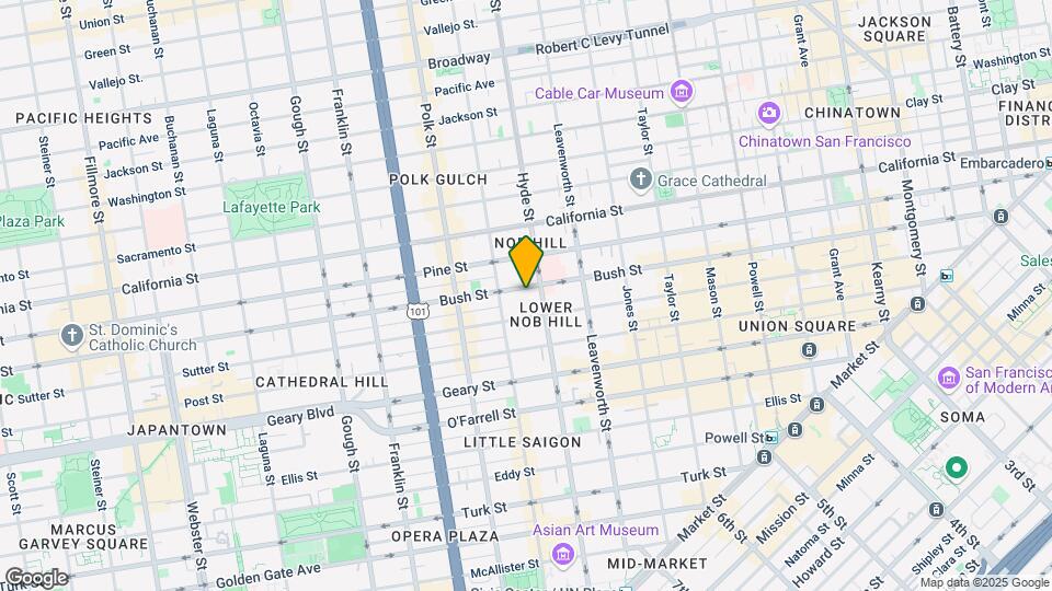 1235 Bush St Map and Location Details