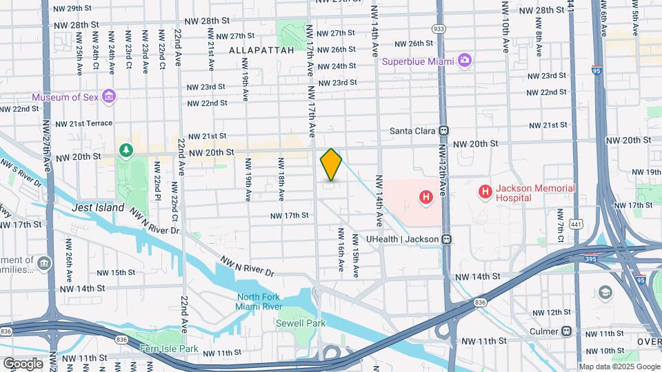 1630 NW 19th St Mapa y Detalles de la Ubicación