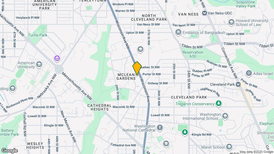 3806 Porter St NW Map and Location Details