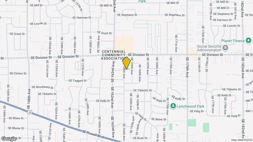 2724 SE 164th Ave Map and Location Details