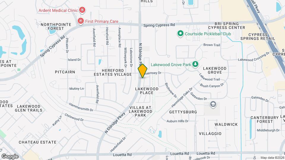 16131 Sweetwater Fields Ln Map and Location Details