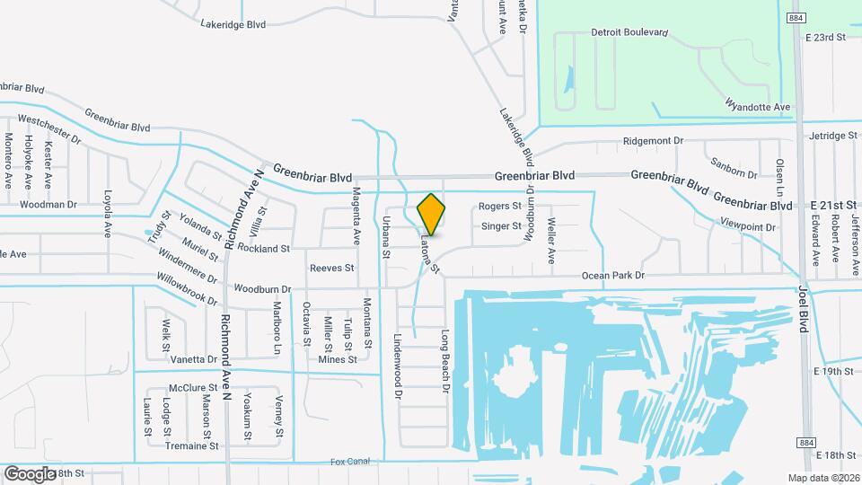 1920 Latona St Mapa y Detalles de la Ubicación