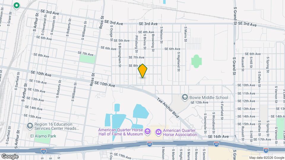 908 S Bivins St Map and Location Details